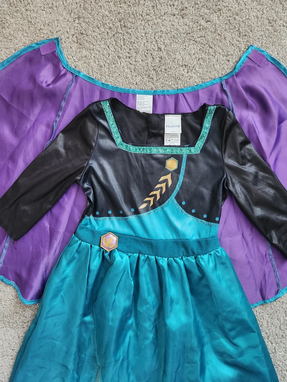 Disney Girls Frozen Anna Princess Dress Halloween Costume - 4T / 5T